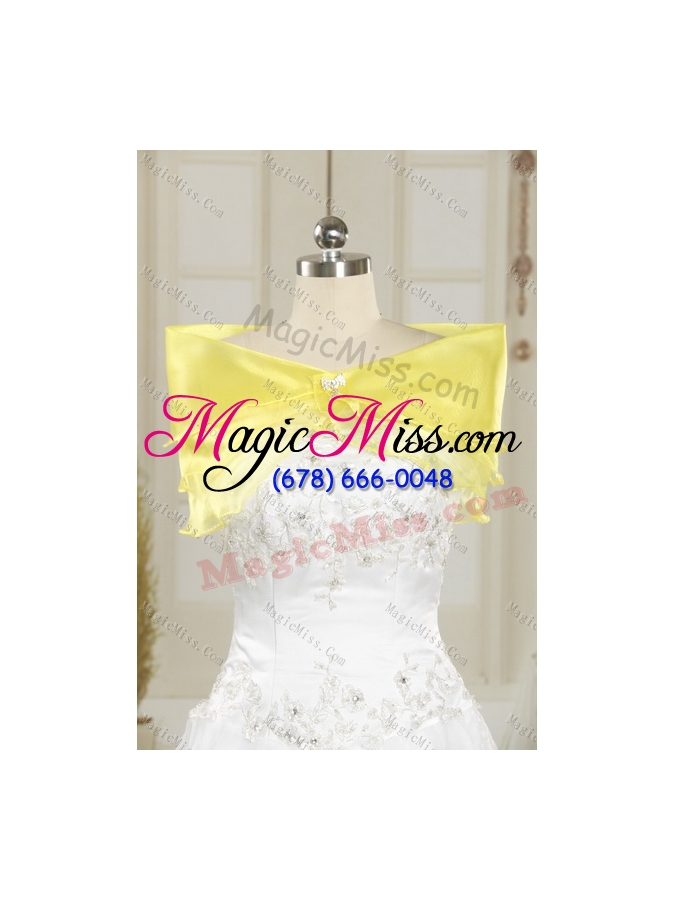 wholesale strapless multi color detachable quinceanera dress with beading and embroidery