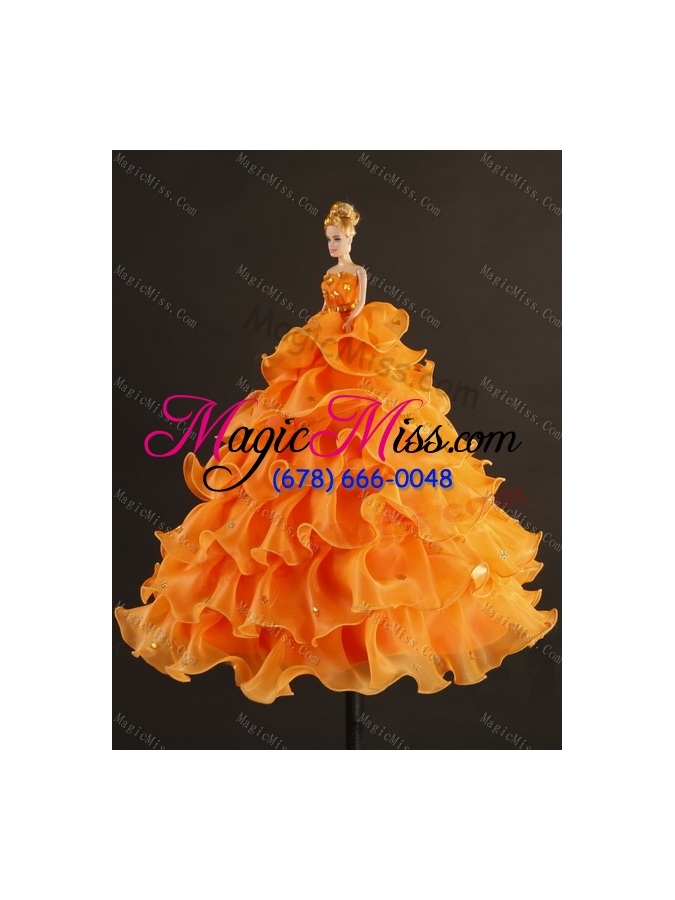 wholesale beautiful and detachable strapless floor length quince dresses with appliques in hot pink