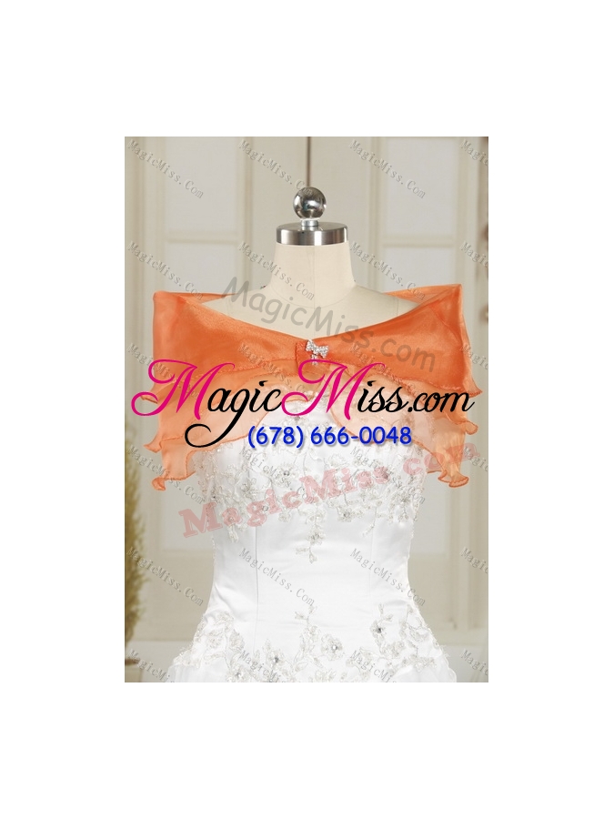 wholesale 2015 strapless coral red quinceanera dresses with pick ups and beading