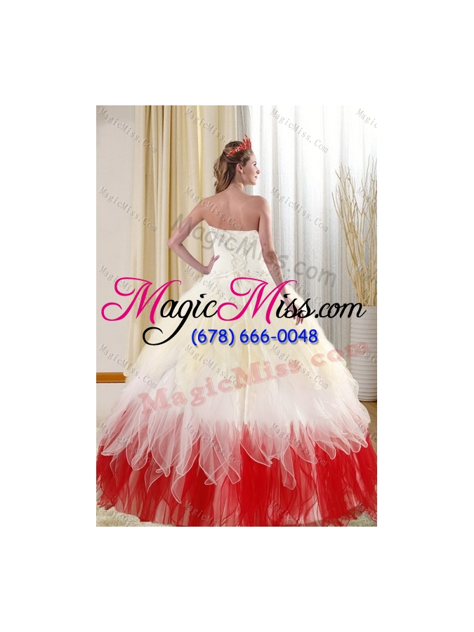 wholesale 2015 new style sweetheart quinceanera dresses with beading