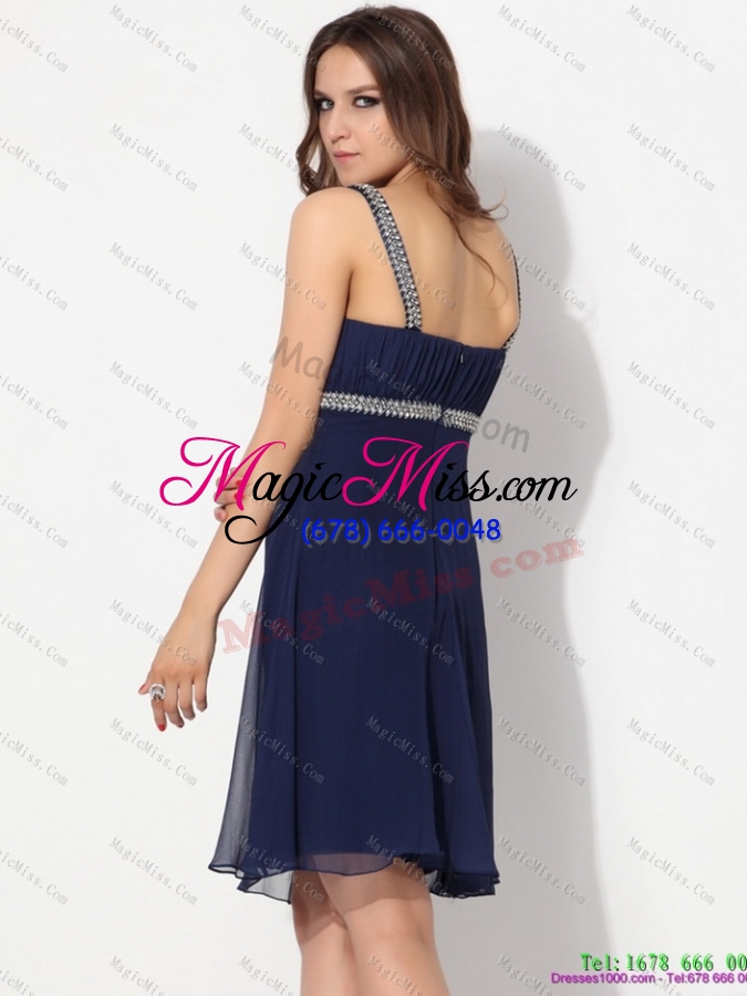 wholesale sequins ruffled navy blue perfect prom dresses for 2015