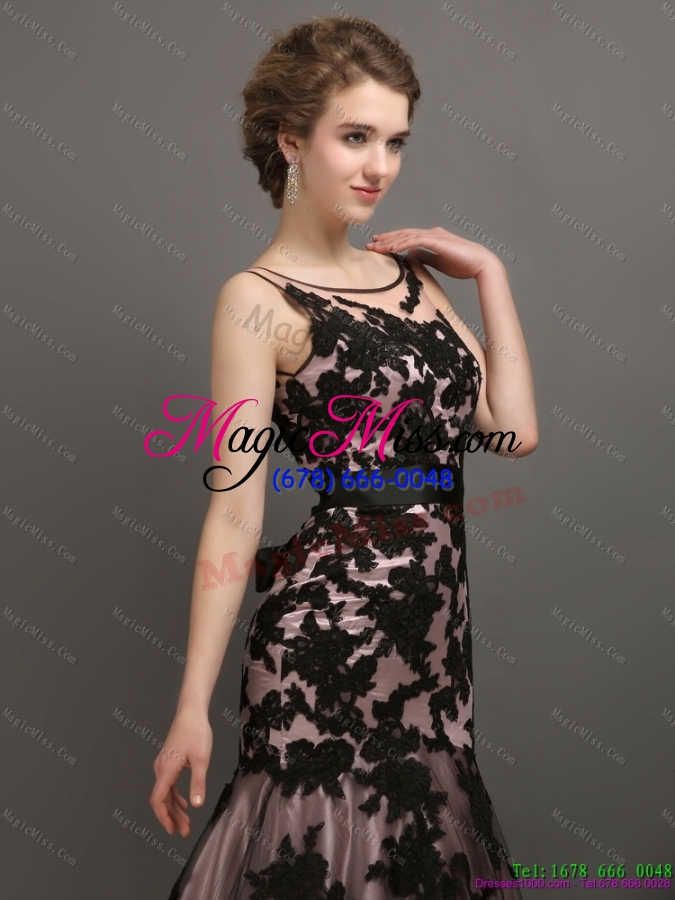 wholesale gorgeous appliques multi color 2015 prom dress with appliques