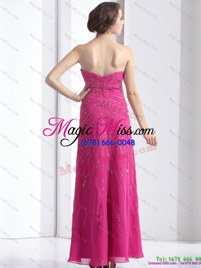 wholesale 2015 pretty sweetheart floor length prom dress with beading