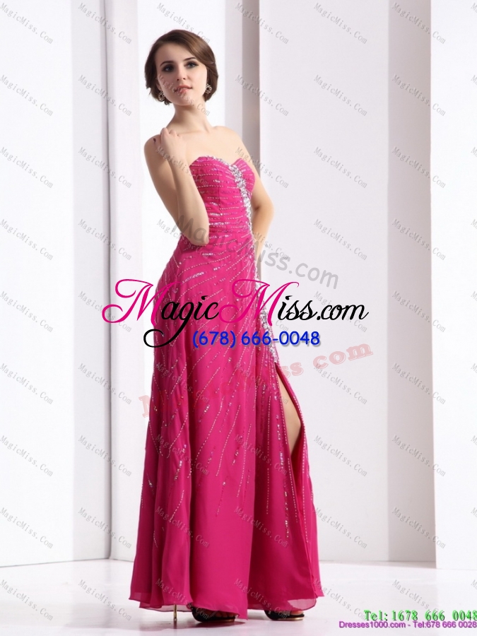 wholesale 2015 pretty sweetheart floor length prom dress with beading