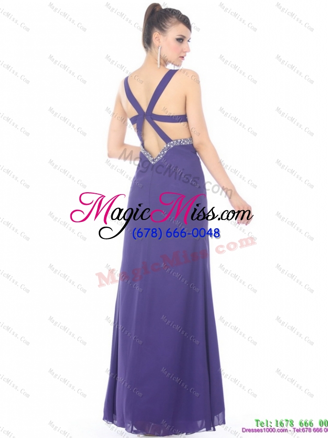 wholesale 2015 unique criss cross prom dresses with ruching and beading