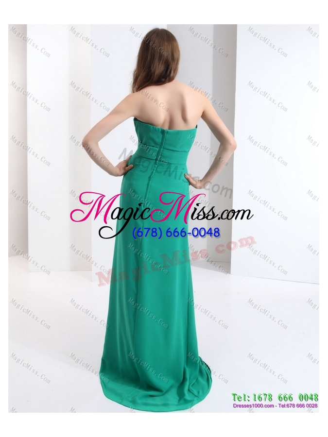 wholesale 2015 new style strapless prom dress with hand made flowers and ruching