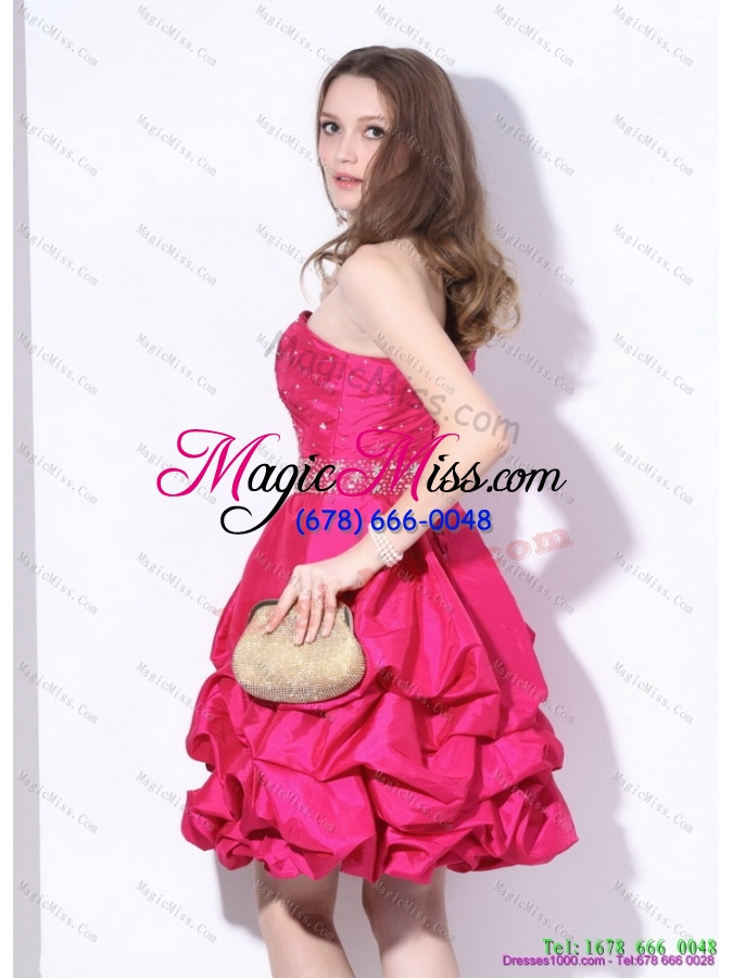 wholesale perfect and plus size one shoulder beading prom dress with pick ups