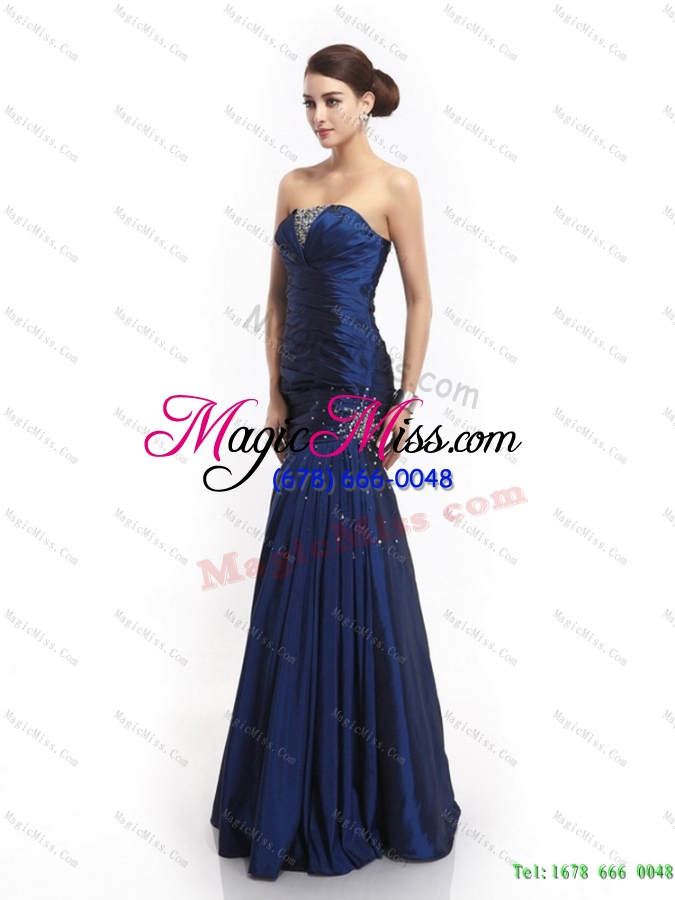 wholesale 2015 the super hot strapless mermaid dama dress with beading