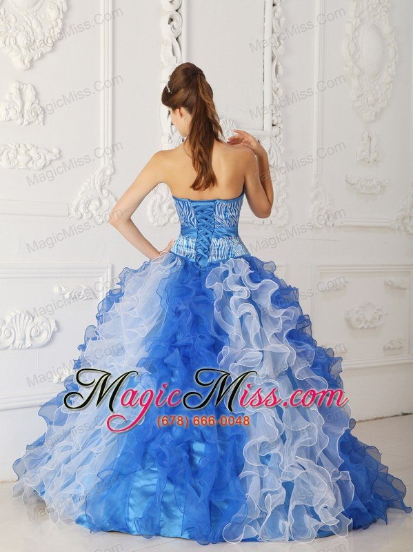 wholesale multi-color a-line / princess sweetheart floor-length organza beading quinceanera dress