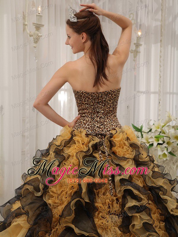 wholesale multi-colored ball gown sweetheart floor-length organza beading quinceanera dress