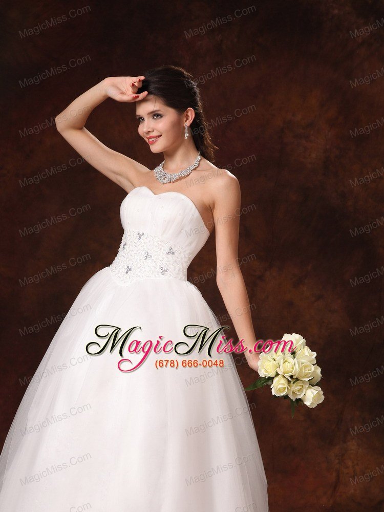 wholesale sweetheart beaded 2013 new arrival a-line church wedding dress with lace up in mobile alabama