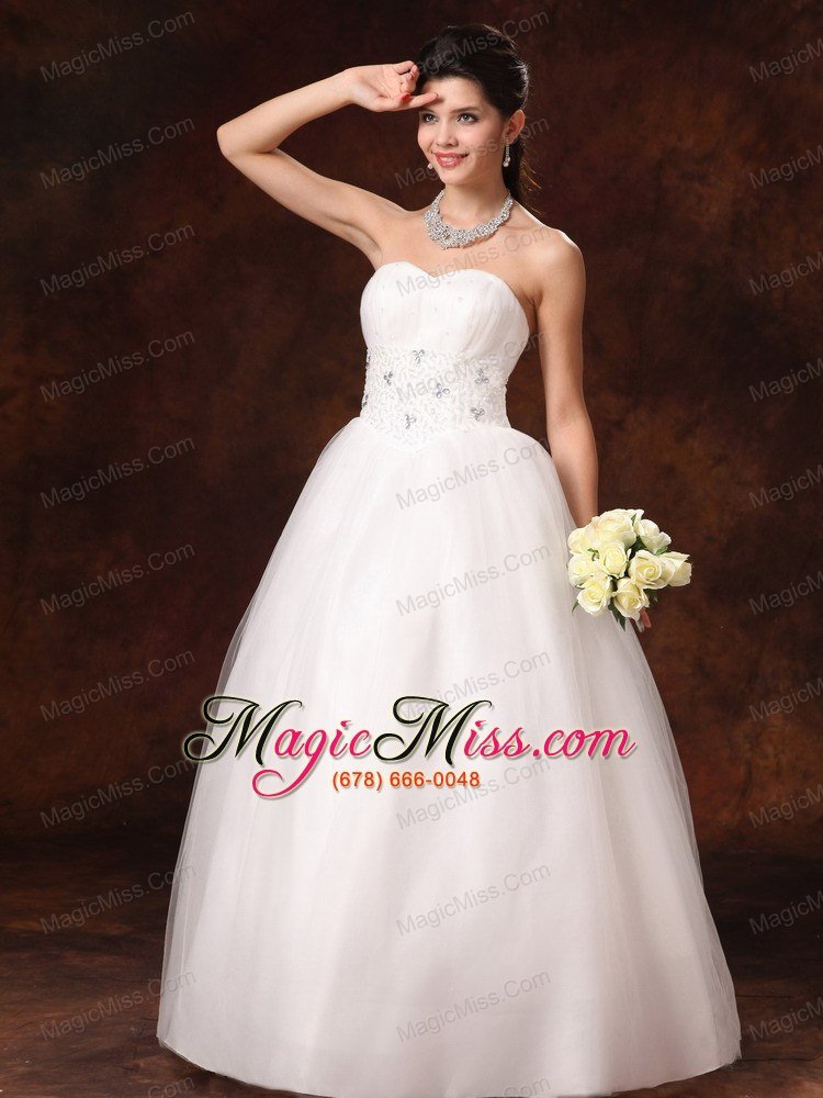 wholesale sweetheart beaded 2013 new arrival a-line church wedding dress with lace up in mobile alabama
