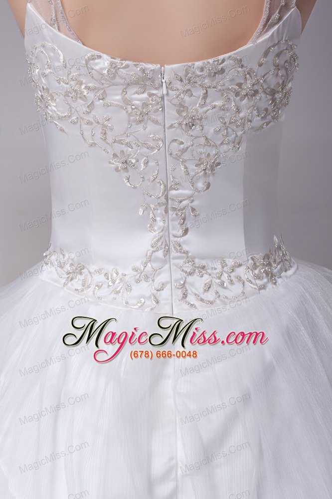 wholesale embroidery ball gown court train square wedding dress