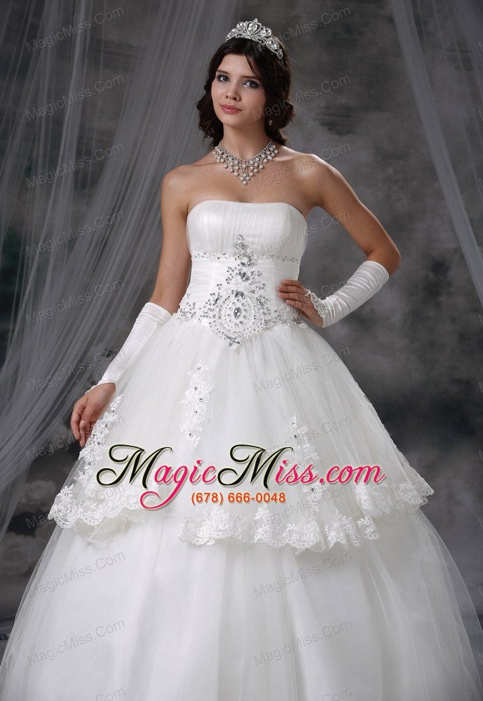 wholesale le mars iowa beaded decorate bodice ball gown wedding dress for 2013 appliques with beading