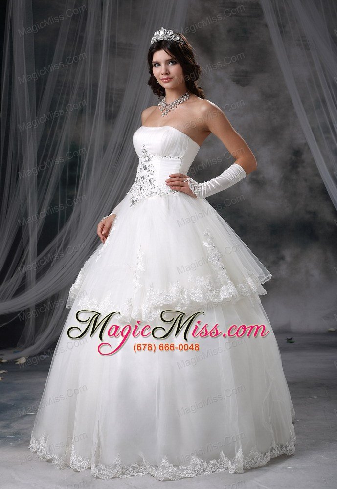 wholesale le mars iowa beaded decorate bodice ball gown wedding dress for 2013 appliques with beading