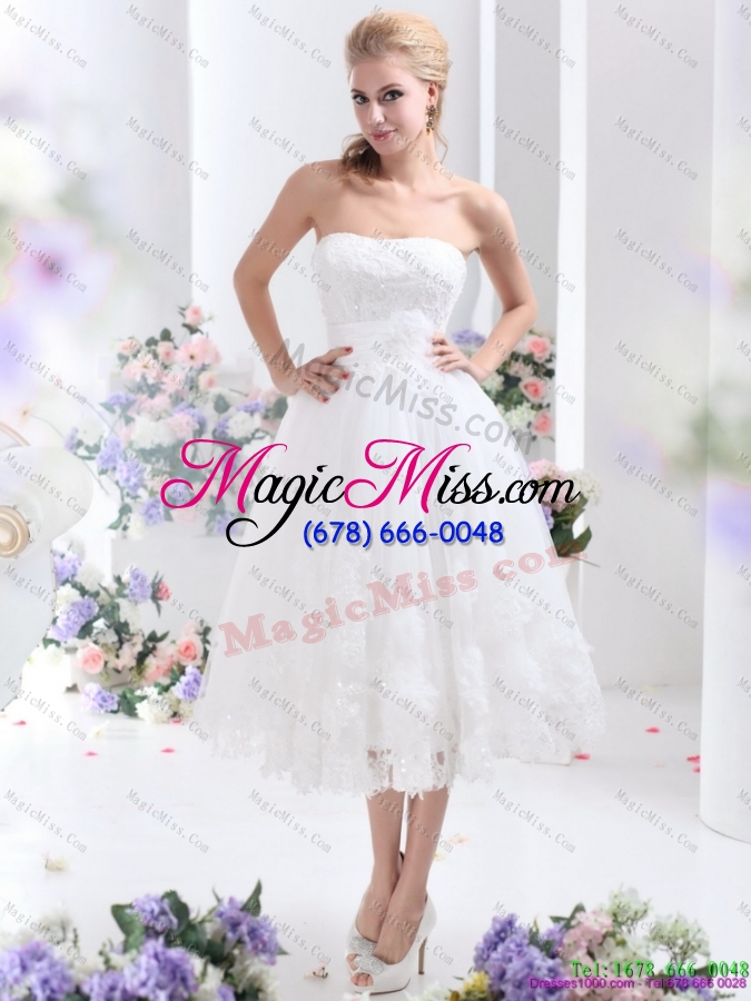 wholesale discount white straples short wedding dresses with sequins