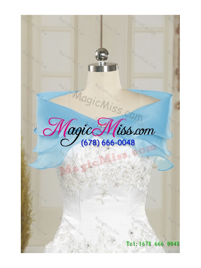 wholesale perfect white strapless ruffled short wedding dresses with bownot