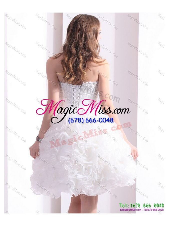 wholesale 2015 new style sweetheart wedding dress with lace and ruffles