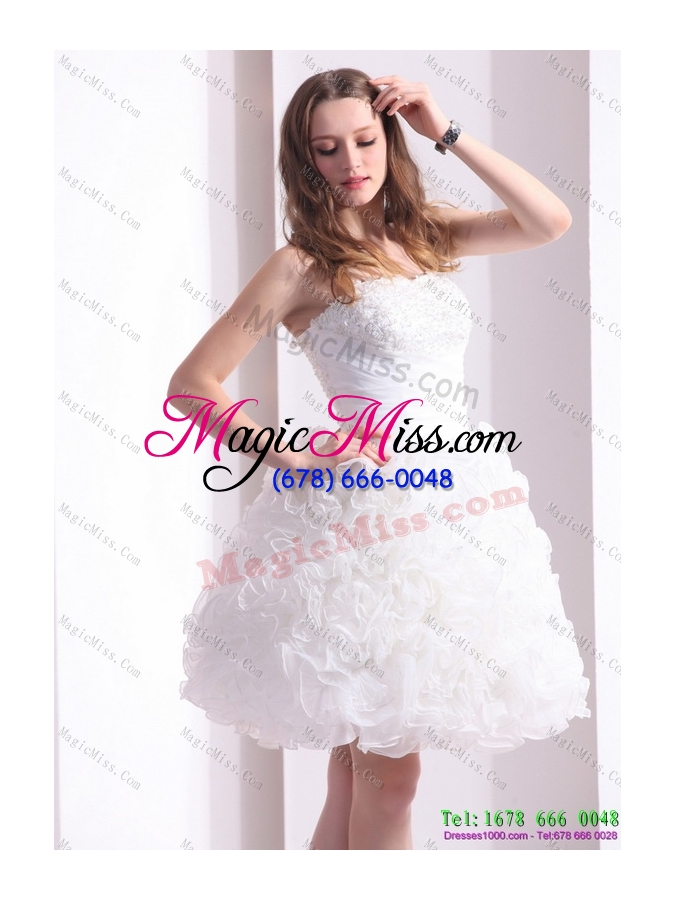 wholesale 2015 new style sweetheart wedding dress with lace and ruffles