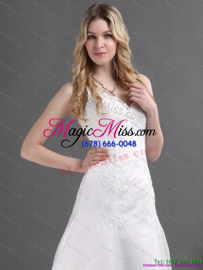 wholesale 2015 the most popular lace wedding dress with spaghetti straps