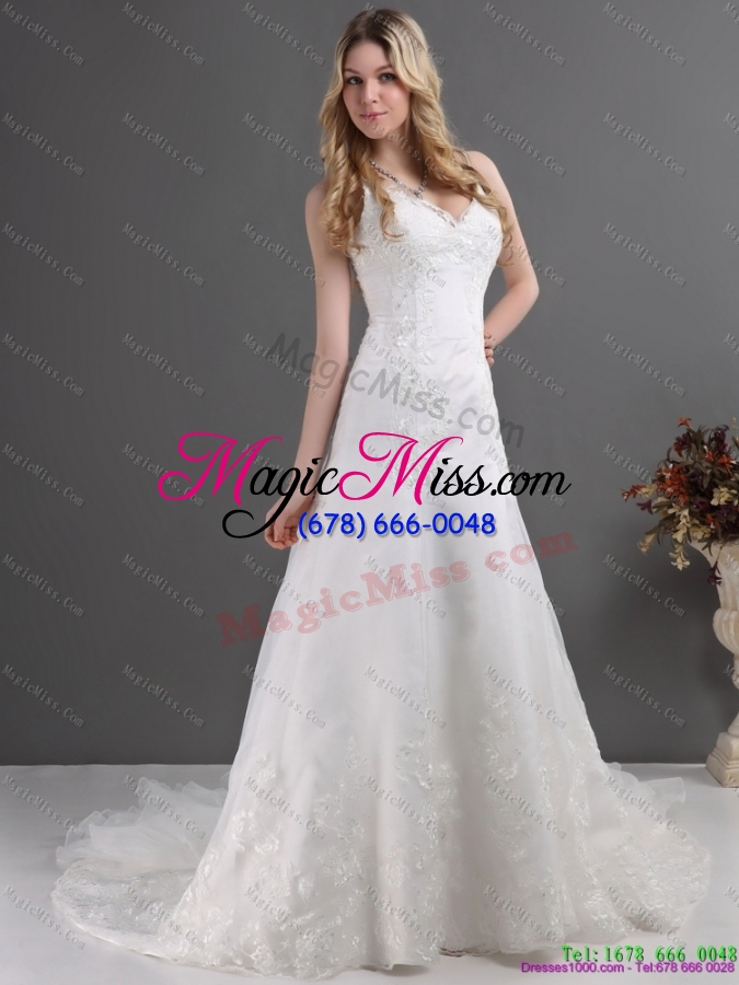 wholesale 2015 the most popular lace wedding dress with spaghetti straps