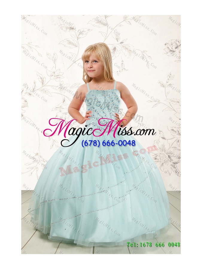 wholesale apple green sweetheart beading quinceanera dress and pretty ruching knee length prom dresses and spaghetti straps beading little girl dress