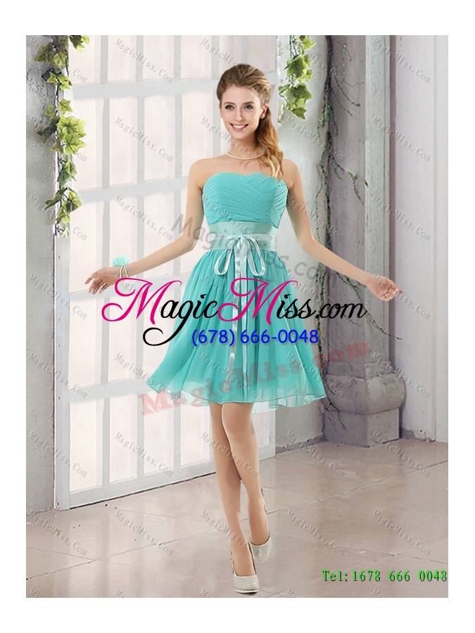 wholesale spaghetti straps pick ups 2015 quinceanera dress and short pretty dama dresses and multi color little girl dress