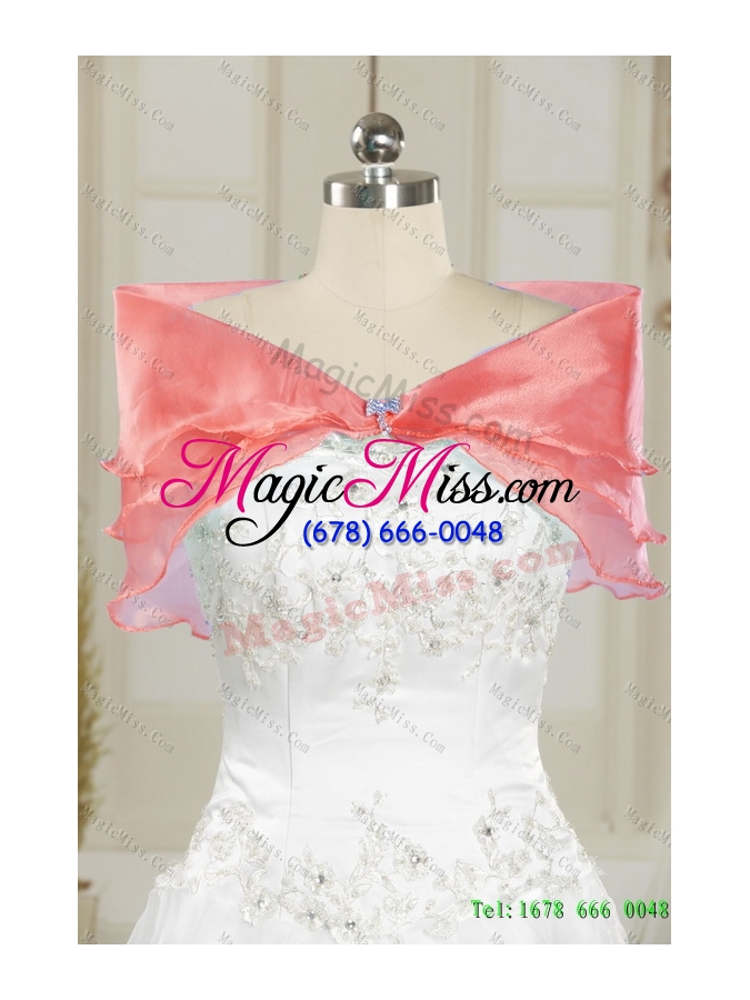 wholesale 2015 multi-colored sweetheart sweet 15 dresses with beading and ruffles