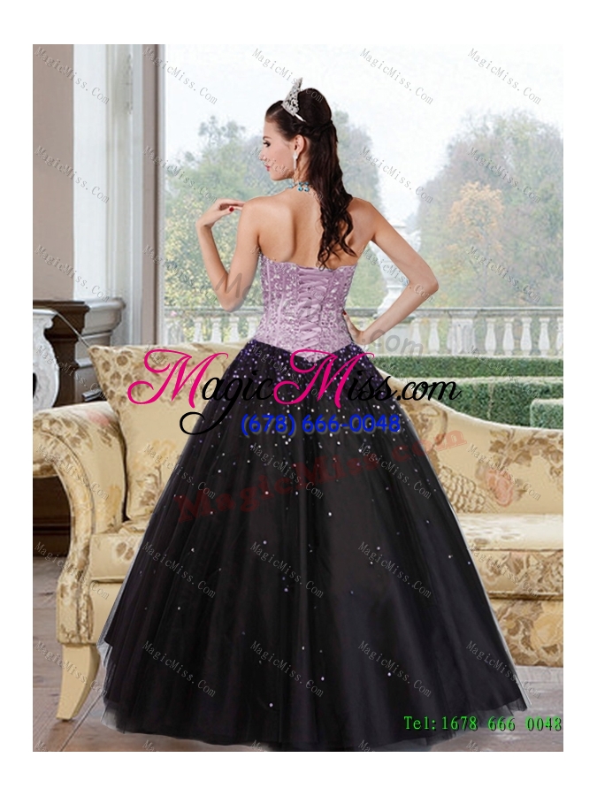 wholesale 2015 elegant a line multi color quinceanera dresses with beading