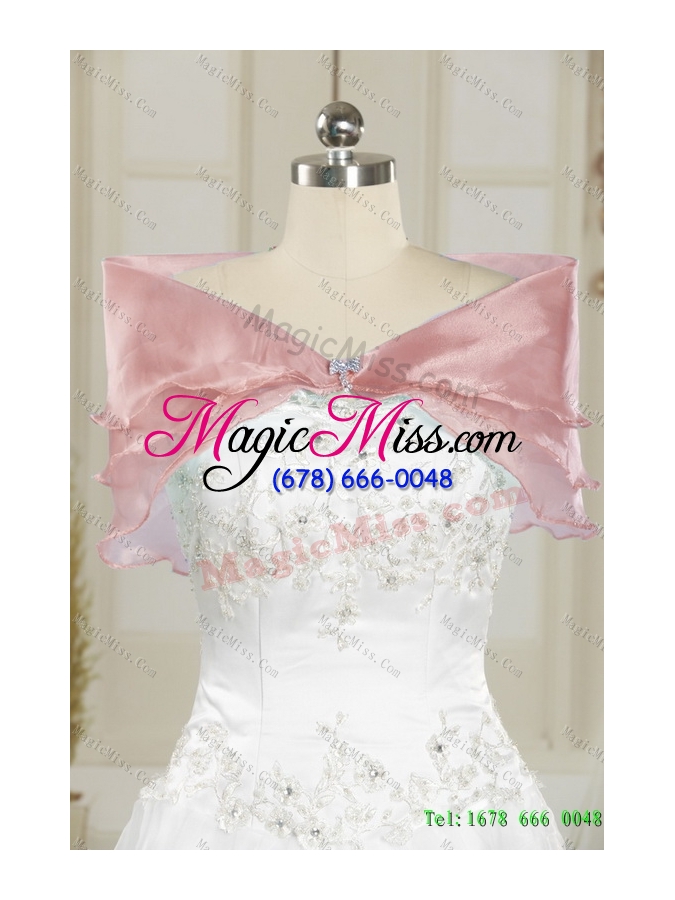 wholesale vestidos de beading and ruffles sweetheart 2015 quinceanera dresses in baby pink 243.65