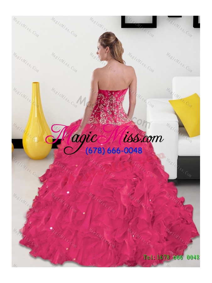 wholesale plus size quinceanera dresses with appliques and ruffles