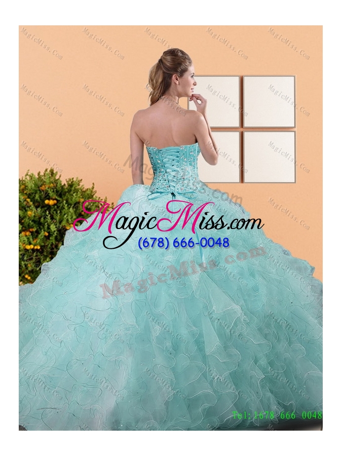 wholesale pretty beading and ruffles ball gown vestidos de quinceanera for 2015
