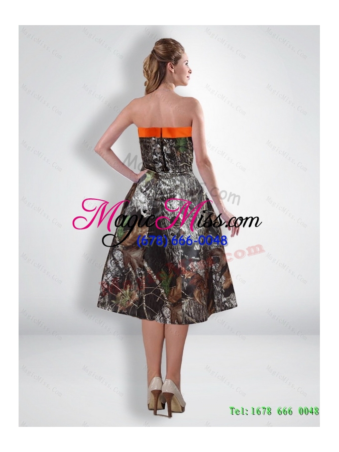 wholesale new short strapless knee length camo prom dresses