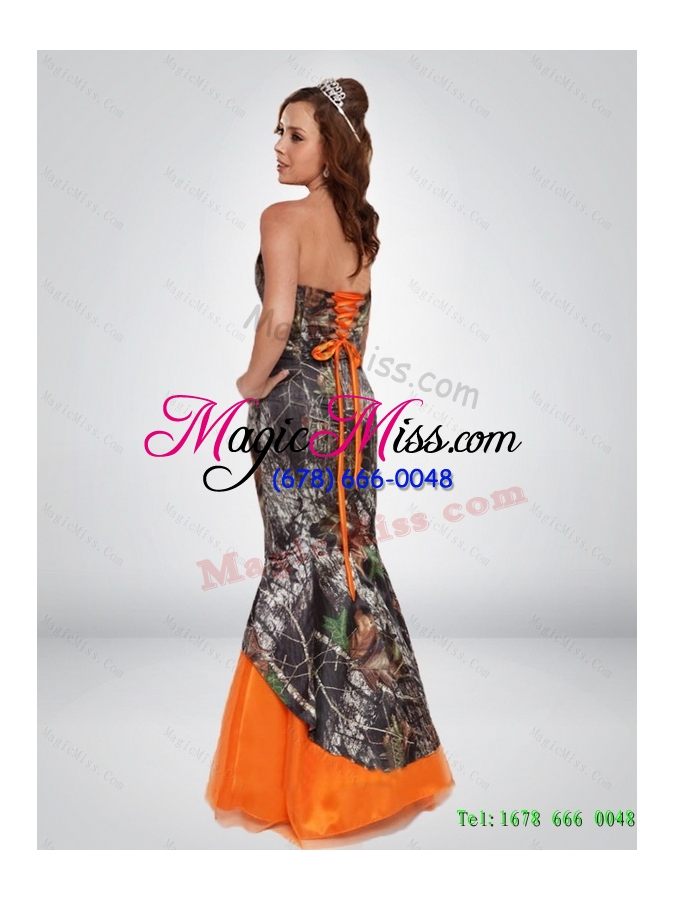 wholesale new mermaid camo prom dresses with hand made flower and sashes