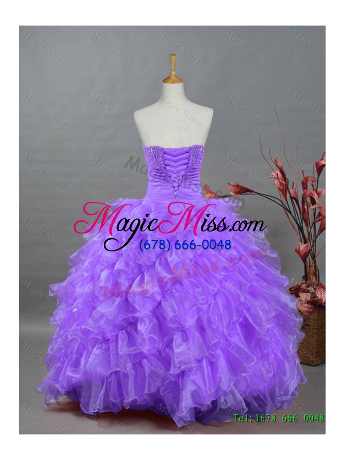 wholesale 2015 summer ball gown sweetheart beading quinceanera dresses for winter