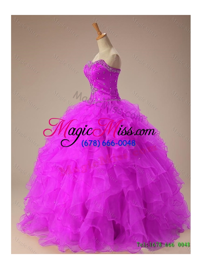 wholesale 2015 summer real sample sweetheart quinceanera dresses with beading