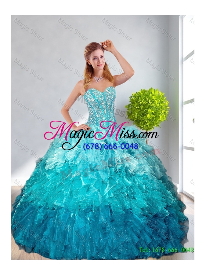 wholesale 2015 winter beautiful ball gown sweetheart macthing sister dresses in multi color