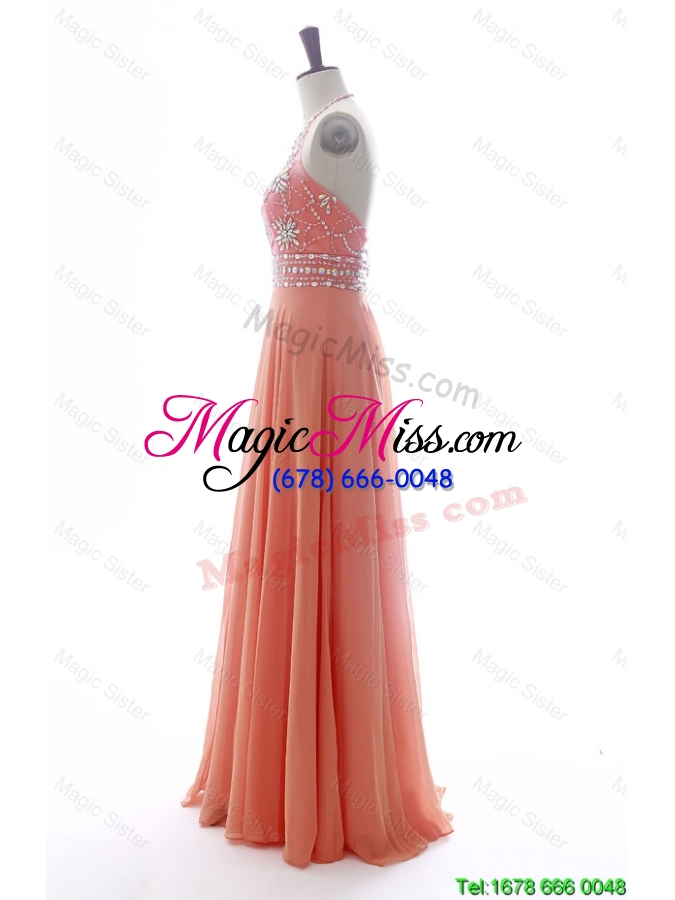 wholesale vintage halter top spring green long prom dresses with beading