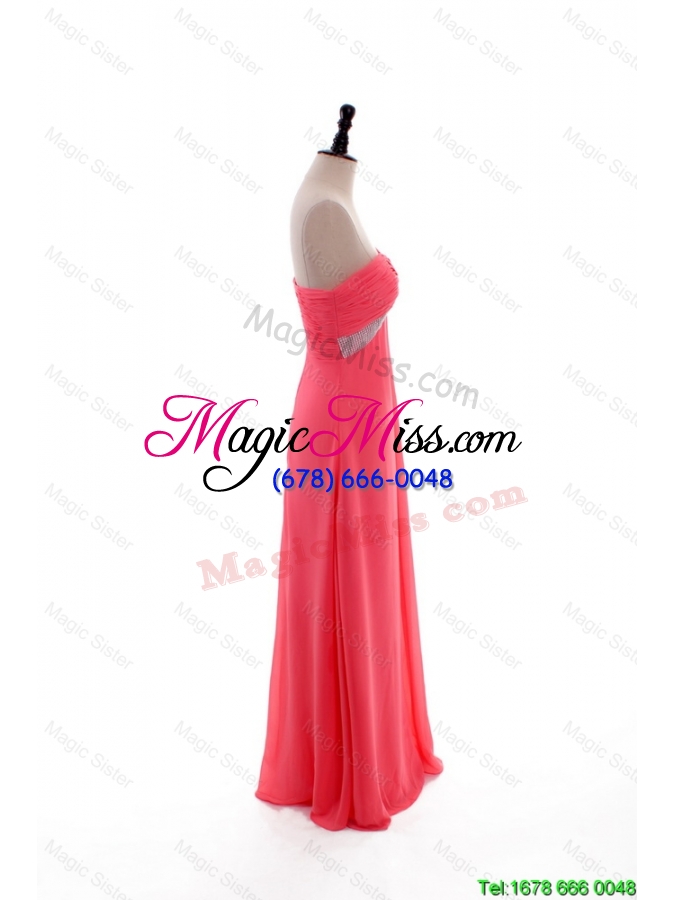 wholesale new style popular empire one shoulder prom dresses with beading