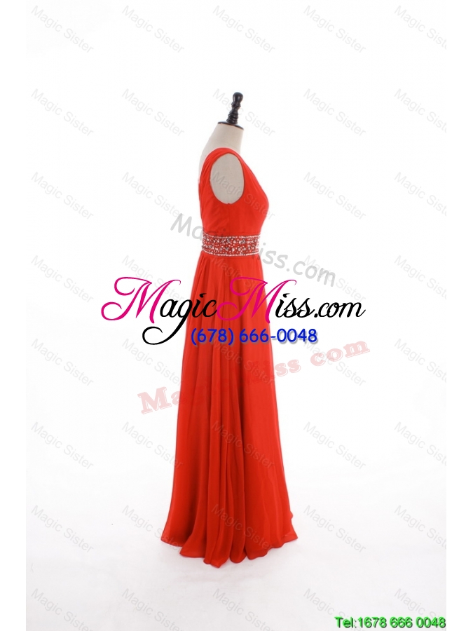wholesale vintage custom made empire v neck prom dresses with beading and sequins