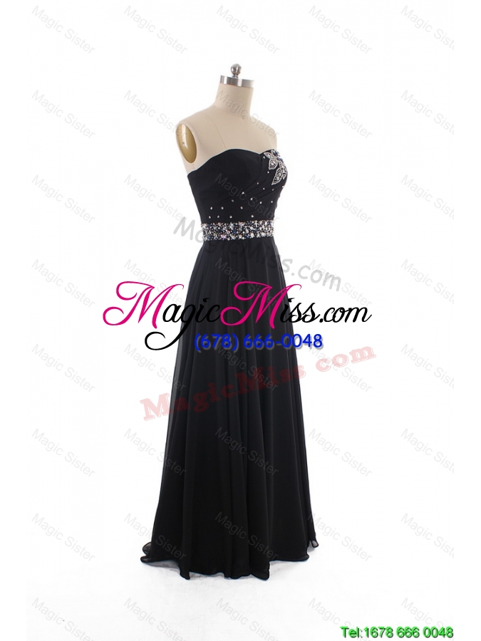 wholesale elegant discount empire strapless beaded prom dresses in black