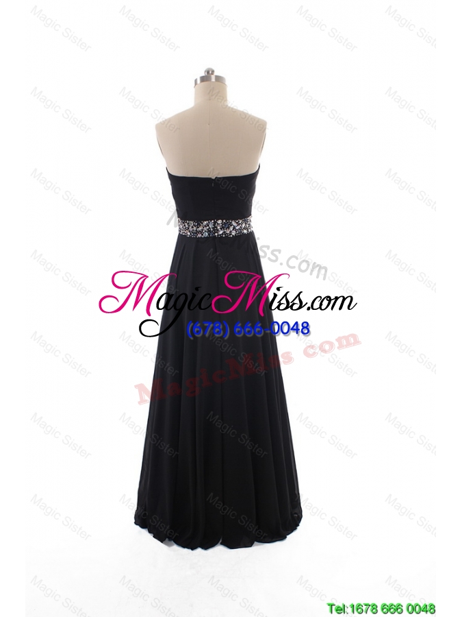 wholesale elegant discount empire strapless beaded prom dresses in black