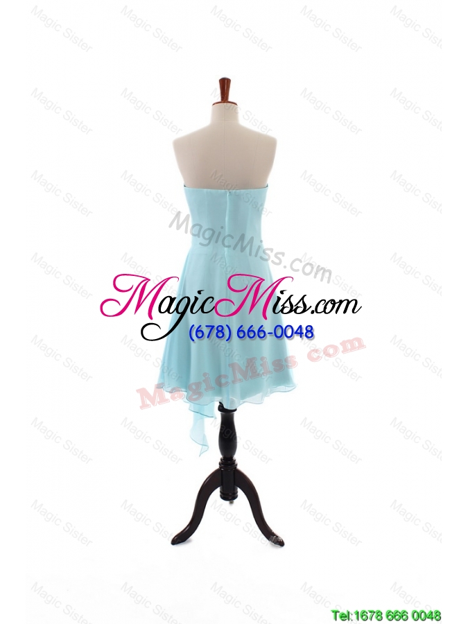 wholesale new arrivals empire strapless ruching prom dresses with beading for holiday