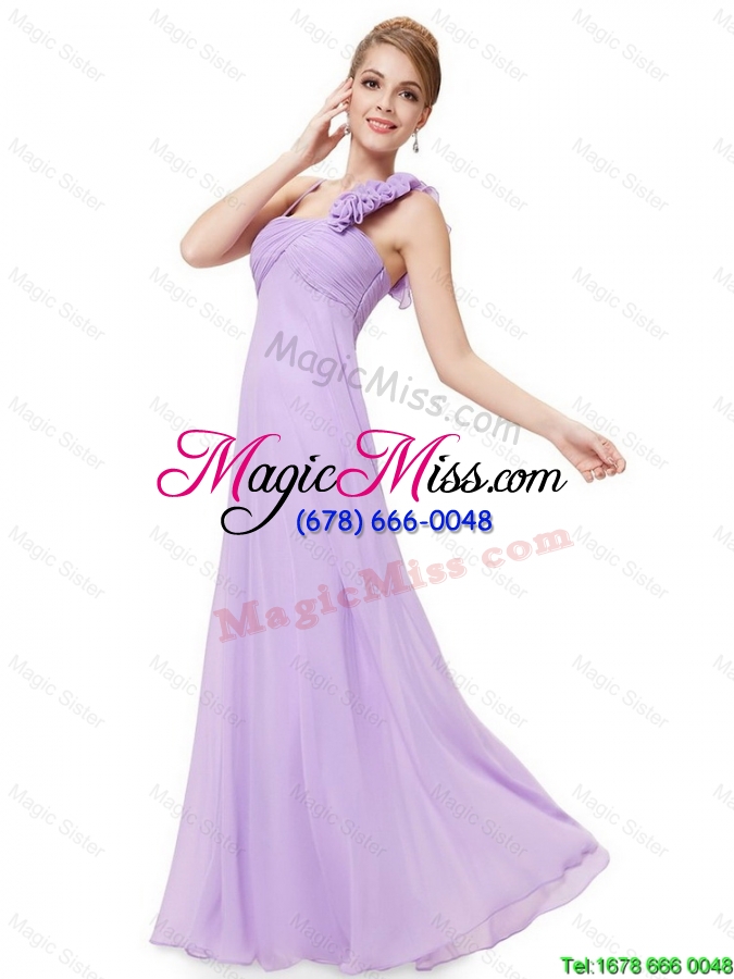 wholesale 2016 lovely perfect new style straps lavender prom dresses with ruching