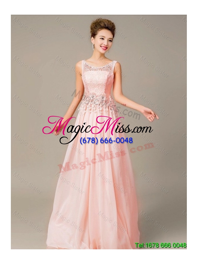 wholesale perfect 2016 appliques and laced prom dresses with lace up
