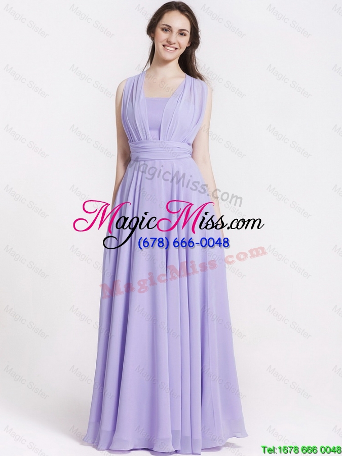 wholesale 2016 summer beautiful ruching lavender prom dresses in lavender