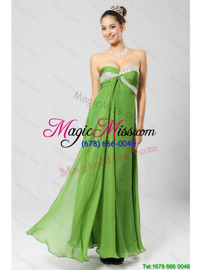 wholesale discount sweetheart ankle length prom dresses with sequins