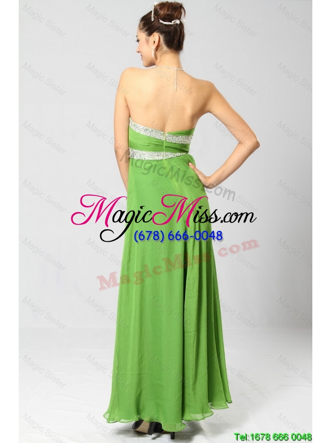 wholesale discount sweetheart ankle length prom dresses with sequins