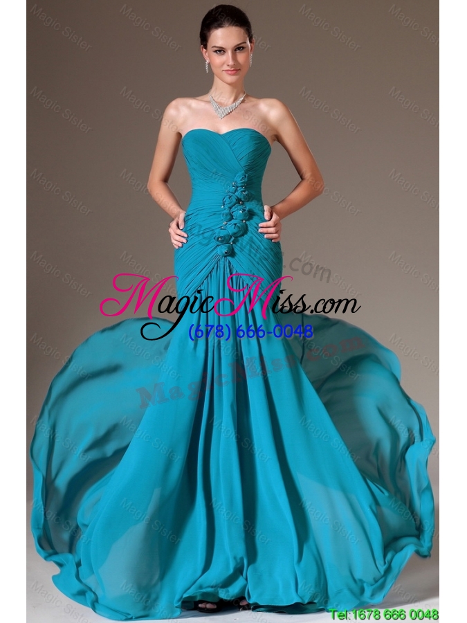 wholesale new style beautiful luxurious column sweetheart prom dresses with brush train