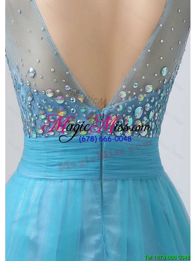 wholesale beautiful best selling sweetheart tulle prom dresses with beading